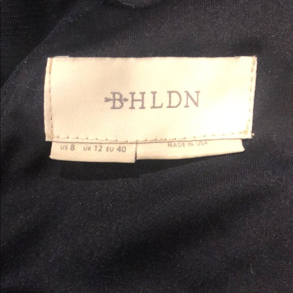 BHLDN tulle embroidered Antonia Dress navy blue - Picture 8 of 8